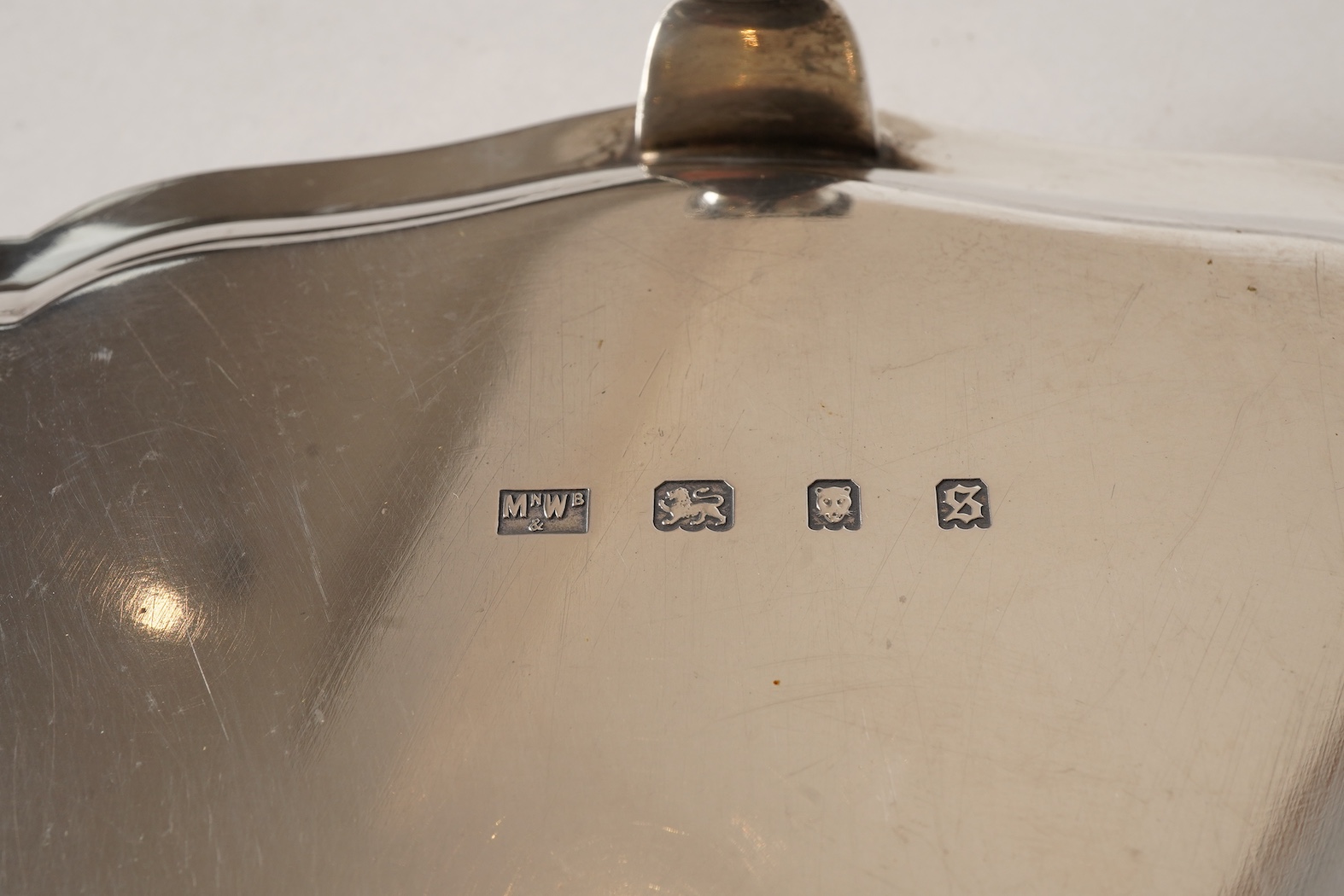 A George V silver salver, by Mappin & Webb